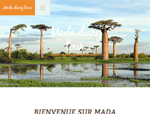 Tablet Screenshot of mada-diary-tour.com